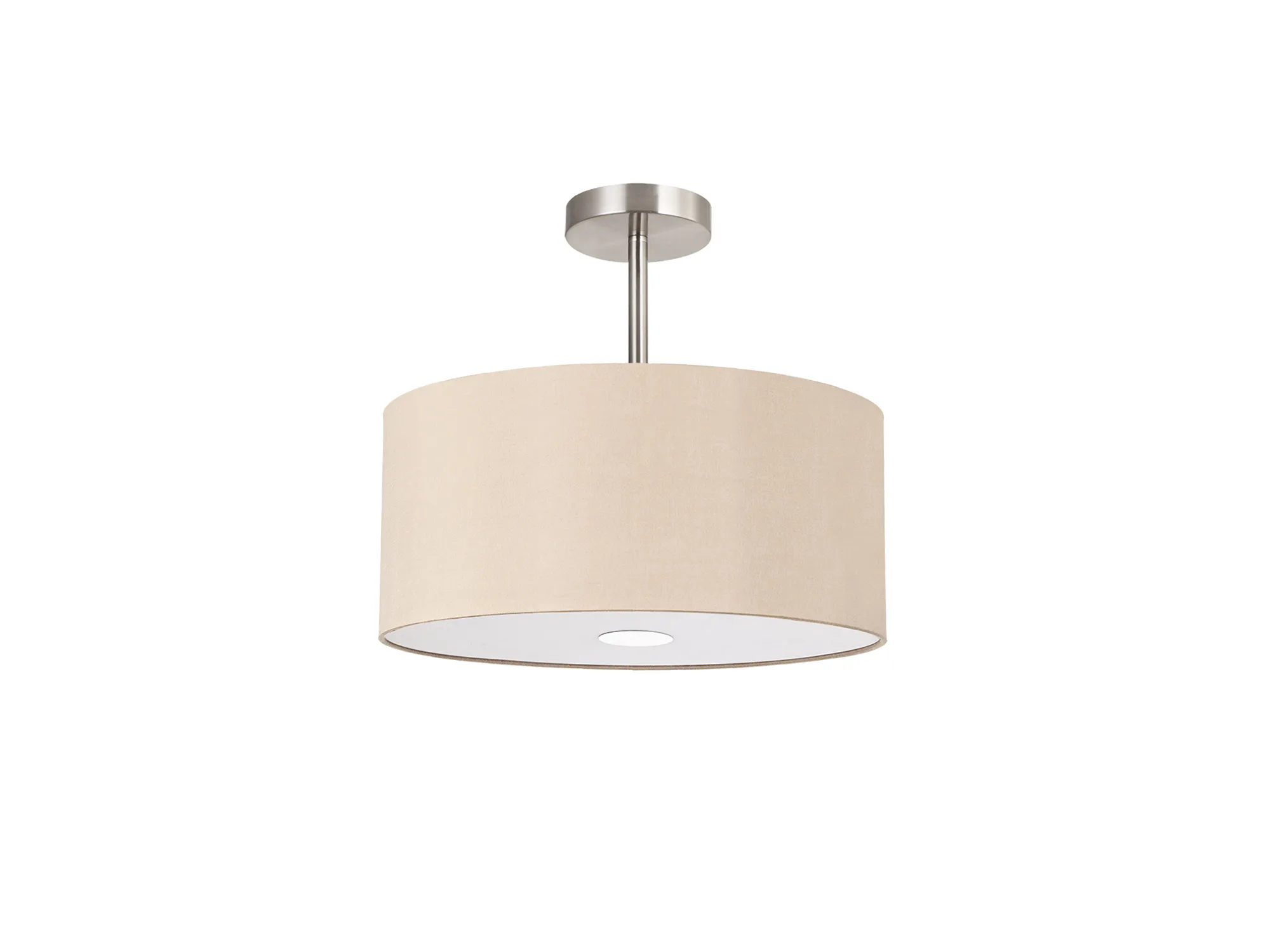 Baymont 40cm Semi Flush 1 Light Polished Chrome, Antique Gold/Ruby, Frosted Diffuser DK0100  Deco Baymont CH AG
